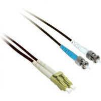 C2G 10m LC/ST Plenum-Rated 9/125 Duplex Single-Mode Fiber Patch Cable - Black fiber optic cable 393.7" (10 m)