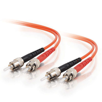 C2G 5m ST/ST LSZH Duplex 50/125 Multimode Fiber Patch Cable fiber optic cable 196.9" (5 m) Orange