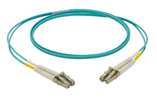 Panduit NKFPZ22RLLSM015 fiber optic cable 590.6" (15 m) LC OFNR OM4 Aqua color