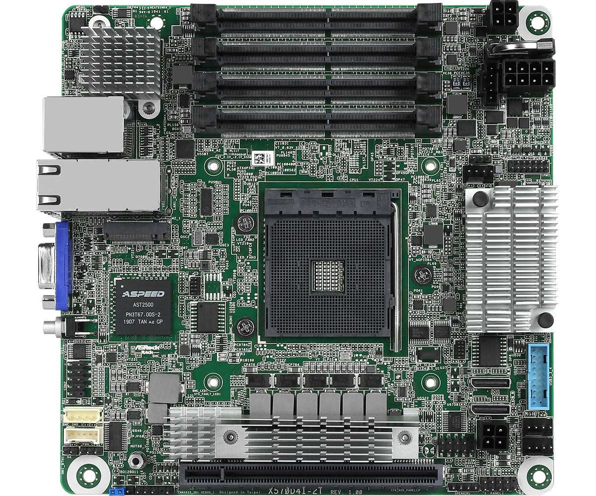 Asrock ASROCK RACK X570D4I-2T MINI-ITX SERVER MOTHERBOARD AM4 PGA 1331 X570 AMD RYZEN 3