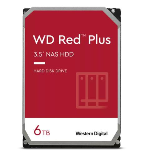 Western Digital Red Plus WD60EFPX 3.5" 6000 GB Serial ATA III