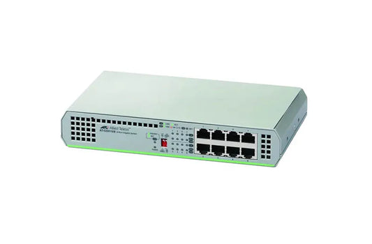 AT-GS910/8-10 - Allied Telesis 8-PORT 10/100/1000T UNMANAGED SWITCH WITH INTERNAL PSU