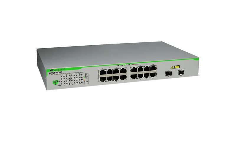 AT-GS950/16-10 - Allied Telesis SWITCH - 16 - ETHERNET;FAST ETHERNET;GIGABIT ETHERNET - 1 GBPS - EXTERNAL