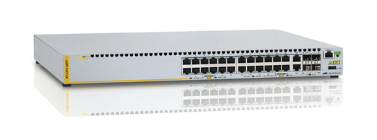 AT-X310-26FP-10 - Allied Telesis L2 SW, 24 10/100 BASE-T PORTS(POE+), 2 SFP/CU PORTS, 2 1G STACKING PORTS, SINGLE