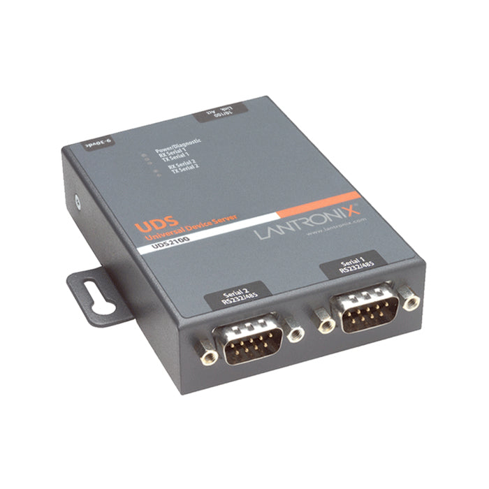 UD2100002-01 - Lantronix UDS2100 2 PORT DEVICE SERVER, INTERNATIONAL POWER SUPPLY, ROHS COMPLIANT