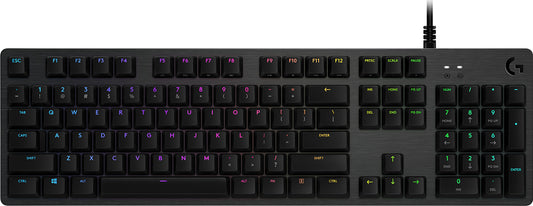 G512 CARBON LIGHT SYNC RGB MECHANICAL GAMING KEYBOARD WITH GX BROWN SWITCHES TAC