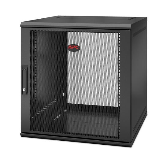 APC NetShelter WX 12U Single Hinged Wall-mount Enclosure 600mm Deep Wall mounted rack Black