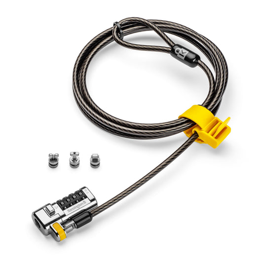 THE CLICKSAFE UNIVERSAL COMBINATION LAPTOP LOCK - MASTER CODED FITS ANY LAPTOP S