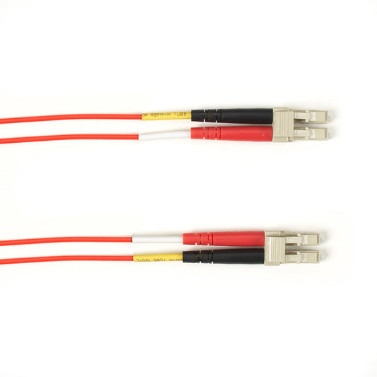 Black Box FOCMRM4-LCLC-RD-11 fiber optic cable 131.9" (3.35 m) LC OFNR OM4 Red