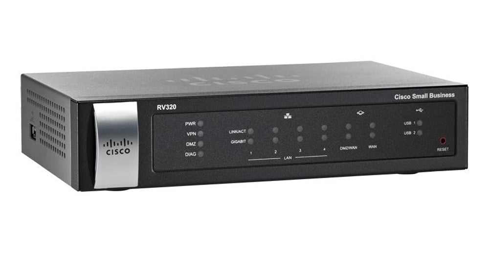 Cisco RV320 wired router Gigabit Ethernet Black