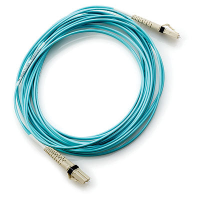 Hewlett Packard Enterprise LC to LC Multi-mode OM3 2-Fiber 5.0m 1-Pack fiber optic cable 196.9" (5 m) Blue