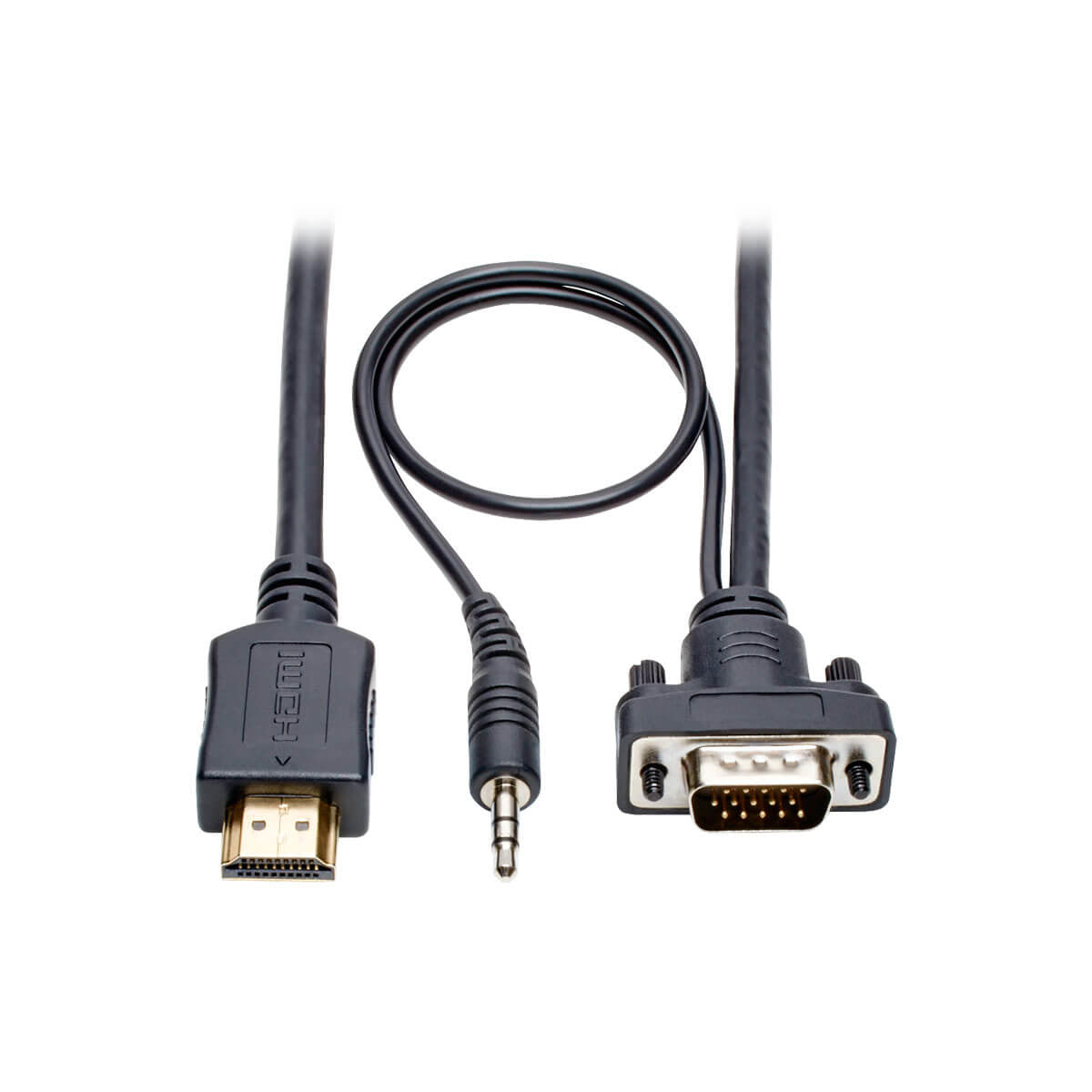 Tripp Lite P566-003-VGA-A video cable adapter 35.4" (0.9 m) HDMI HD15 + 3.5 mm Black