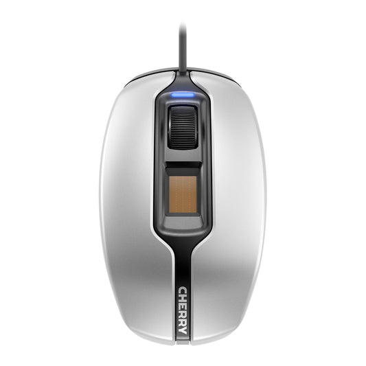 JM-A4900 - CHERRY BIOMETRIC SILVER/BLACK USB 1375 DPI 3 BU