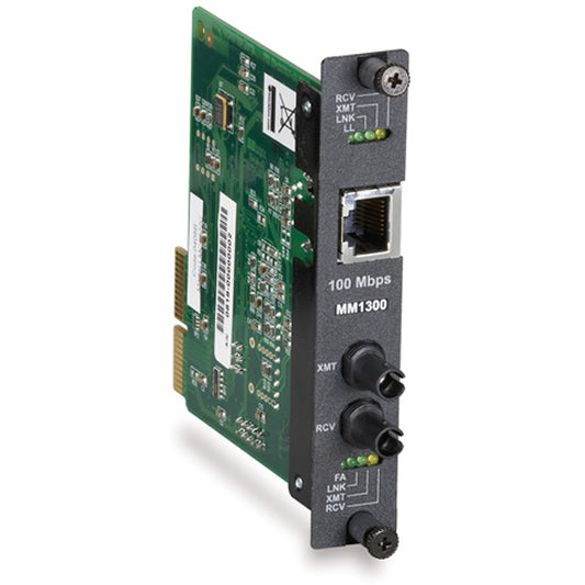 FAST ETHERNET MANAGED MEDIA CONVERTER - 100-MBPS COPPER TO 100-MBPS MULTIMODE FI