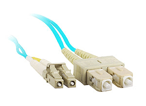 SCLC-10G-10M-ENC - eNet Components ENET 10M SC/LC DUPLEX MULTIMODE 50/125 10GB OM3 OR BETTER AQUA FIBER PATCH CABLE