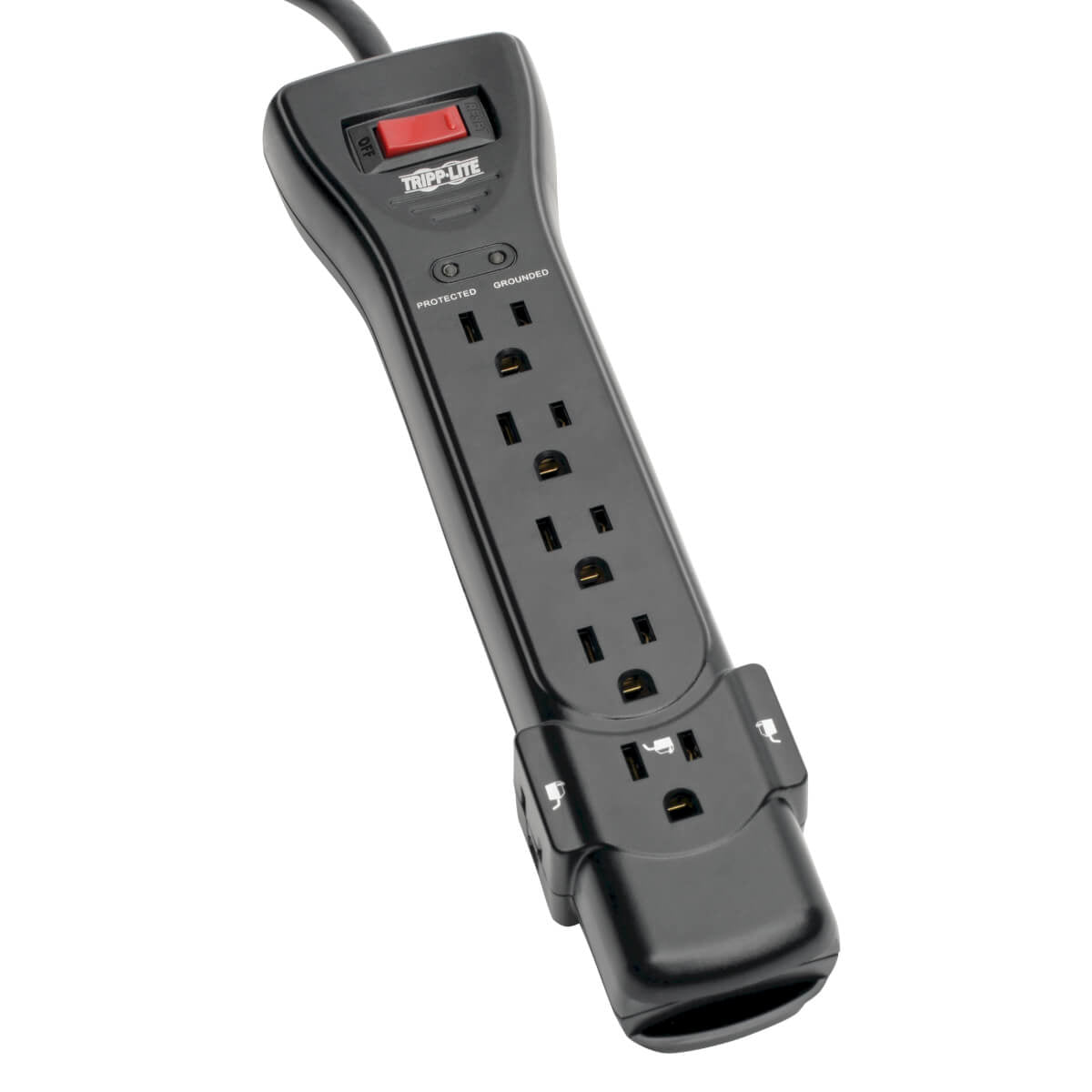 Tripp Lite SUPER725B surge protector Black 7 AC outlet(s) 300" (7.62 m)