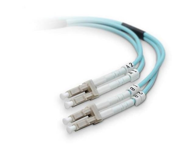 CABLE,FIBER,MINI-LC/LC,10M,LO MULTIMODE,AQUA,10GB,50/125 (LSZH)