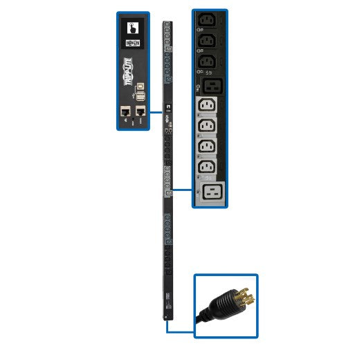 Tripp Lite PDU3EVSR6L1520 power distribution unit (PDU) 30 AC outlet(s) 0U Black