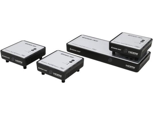 GWHDMS52MBK3 - iogear LONG RANGE WIRELESS 5X2 HDMI MATRIX PRO WITH 2 ADDITIONAL RECEIVERS