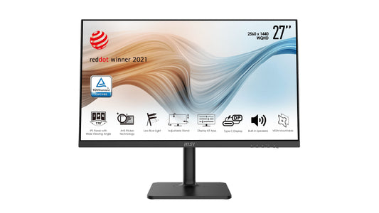 MSI Modern MD271QP 27" 2560 x 1440 pixels Wide Quad HD LCD Black