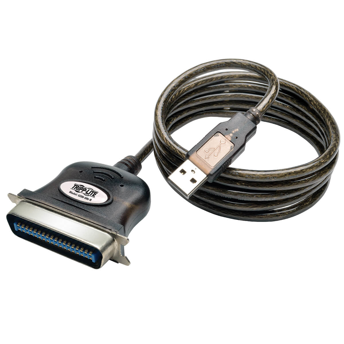 USB TO PARALLEL PRINTER ADAPTER CABLE USB TO CENTRONICS M/M 10FT