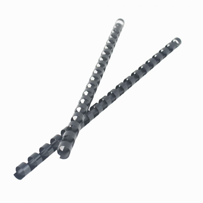4000044 - GBC CombBind Standard Spines 3/8" Diameter 55 Sheet Black