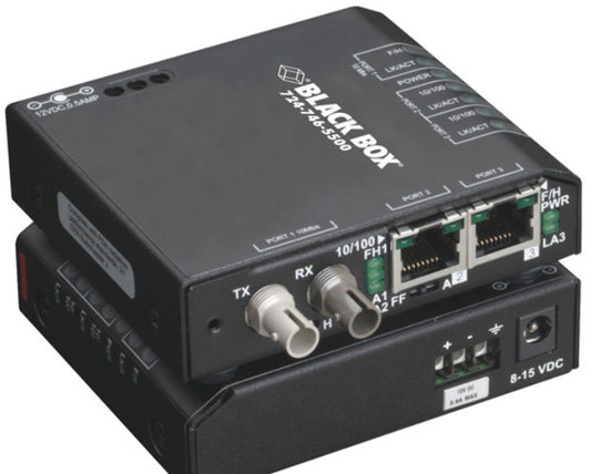 FAST ETHERNET (100-MBPS) SWITCH - (2) 10/100-MBPS COPPER RJ45, (1) 100-MBPS MULT