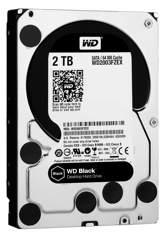 WD BLACK WD2003FZEX 2 TB SATA 6 GB/S HIGH-PERFORMANCE 64 MB CACHE 7200 RPM INTER