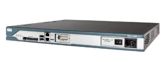 Cisco 2811, Refurbished wired router Black, Blue, Stainless steel