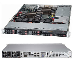 Supermicro Superserver 1027R-73DARF IntelÂ® C602J LGA 2011 (Socket R) Rack (1U) Black