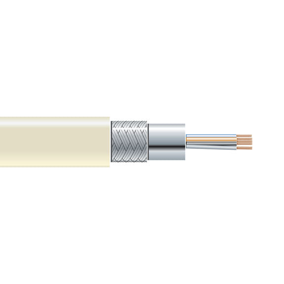 RS-232 BULK SERIAL CABLE - DOUBLE-SHIELDED, PVC, 4-CONDUCTOR, 500-FT. (152.4-M),