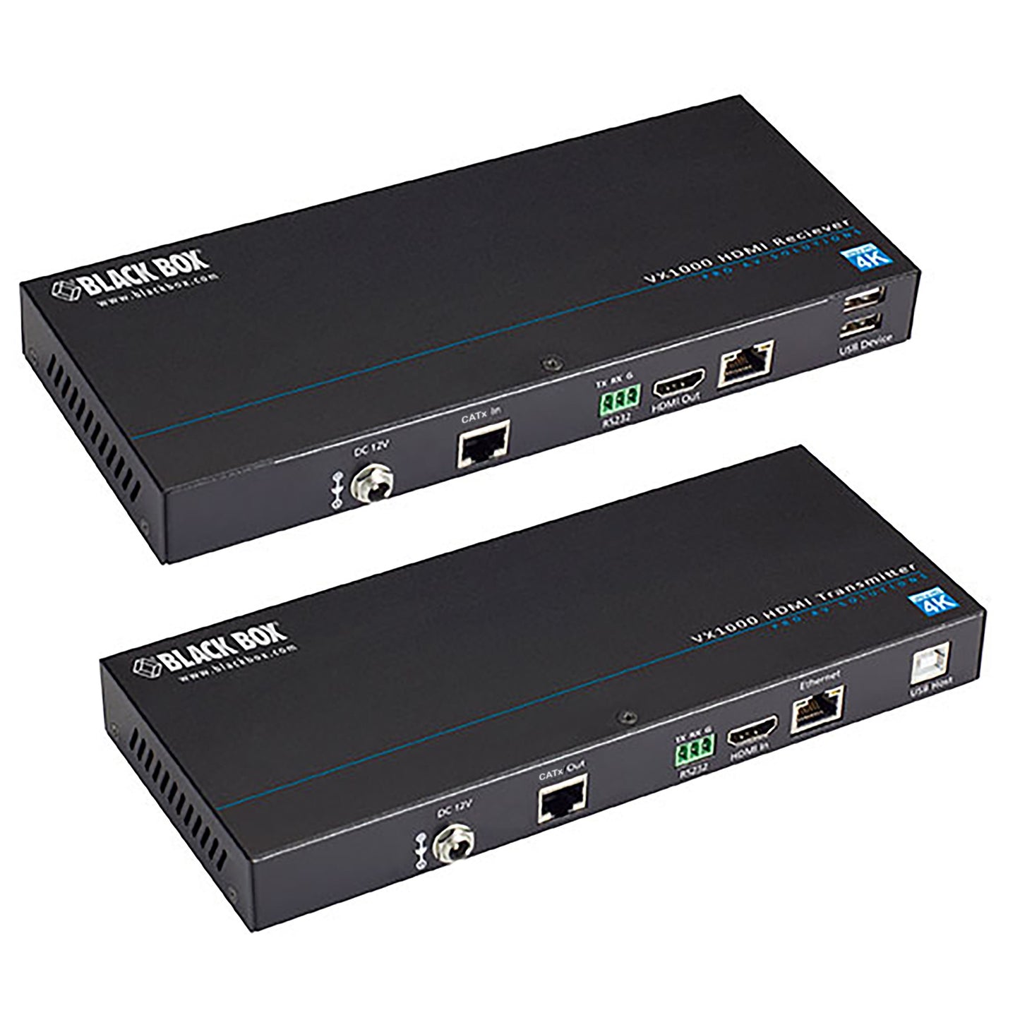 VX-1001-KIT - Black Box EXTENDER KIT - 4K, HDMI, CATX, USB