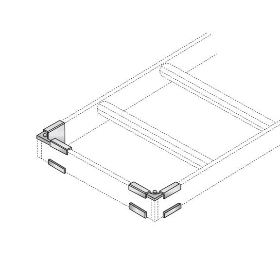 LADDER RACK RUNWAY TERMINATION KIT, GSA, TAA