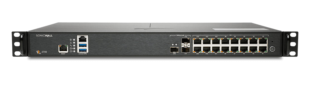 SonicWall NSa 2700 hardware firewall 1U 5500 Mbit/s