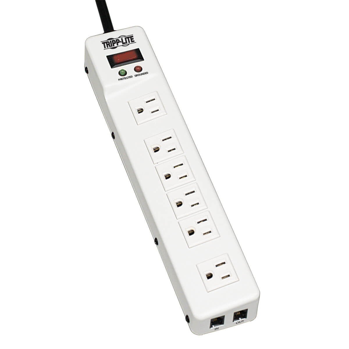 Tripp Lite TLM626TEL15 surge protector Gray 6 AC outlet(s) 120 V 177.2" (4.5 m)