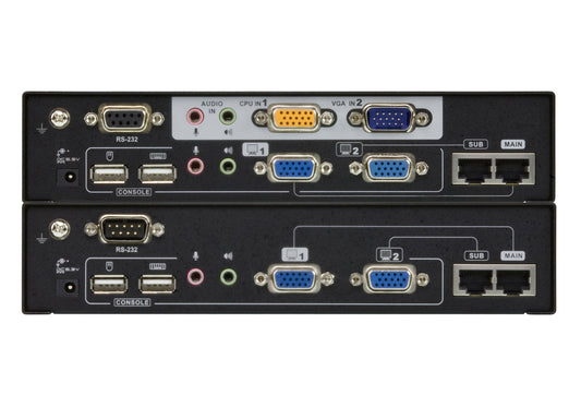 CE775 - ATEN USB VGA DUAL VIEW CAT 5 KVM EXTENDER WITH DESKEW (1280 X 1024@300M)