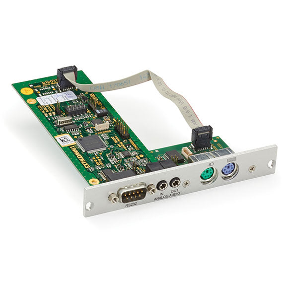 MODULAR KVM EXTENDER RECEIVER EXPANSION CARD - RS232 BIDIRECTIONAL ANALOG AUDIO,