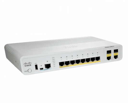 WS-C2960C-8TC-S - Cisco CATALYST 2960C SWITCH 8 FE, 2 X DUAL UPL