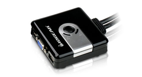GCS42UW6 - iogear 2-PORT COMPACT USB VGA KVM WITH BUILT-IN CABLES