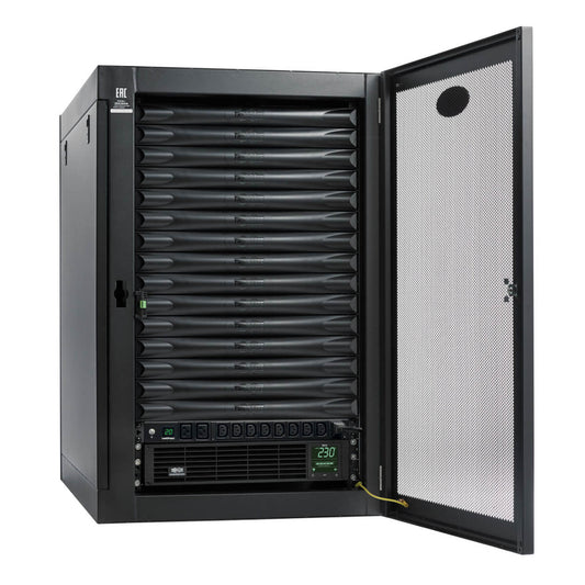 EDGEREADY MICRO DATA CENTER-15U, HEAVY-DUTY, WALL-MOUNT, 3 KVA UPS, NETWORK MANA