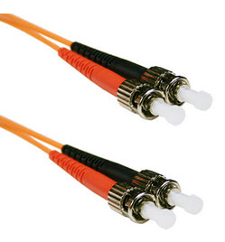 ST2-2M-ENC - eNet Components ENET 2M ST/ST DUPLEX MULTIMODE 62.5/125 OM1 OR BETTER ORANGE FIBER PATCH CABLE 2