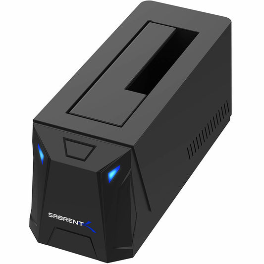 Sabrent EC-UBLB-PK20 storage drive docking station USB 3.2 Gen 1 (3.1 Gen 1) Type-B Black