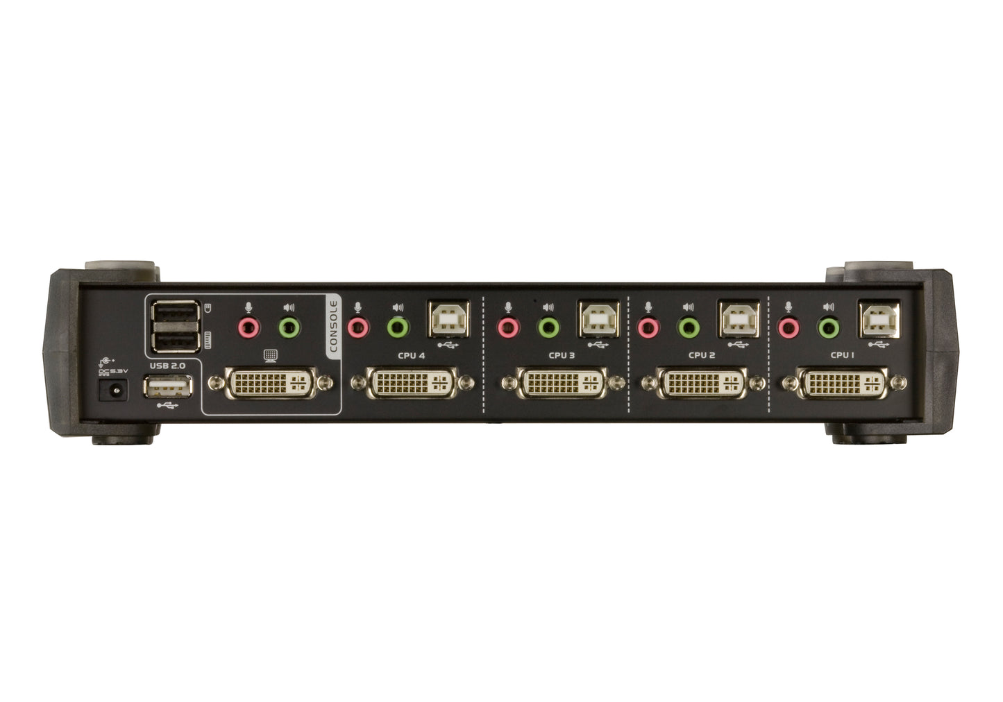 CS1764A - ATEN 4-PORT MASTERVIEW USB-DVI KVM SWITCH CABLES INCLUDED