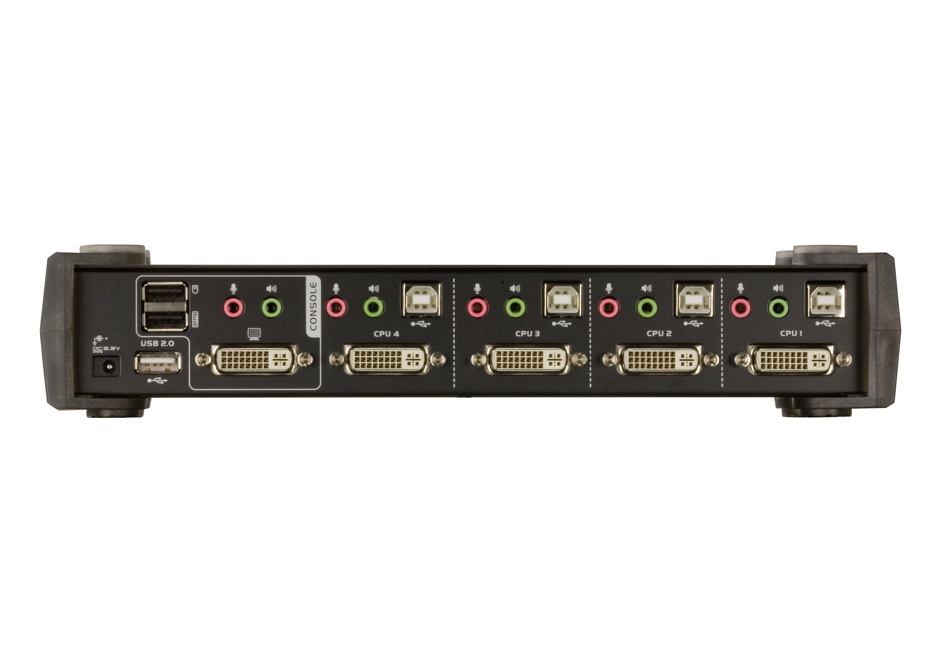 CS1764A - ATEN 4-PORT MASTERVIEW USB-DVI KVM SWITCH CABLES INCLUDED