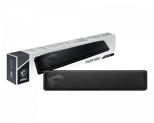 MSI Vigor-WR01 wrist rest Memory foam, Rubber Black