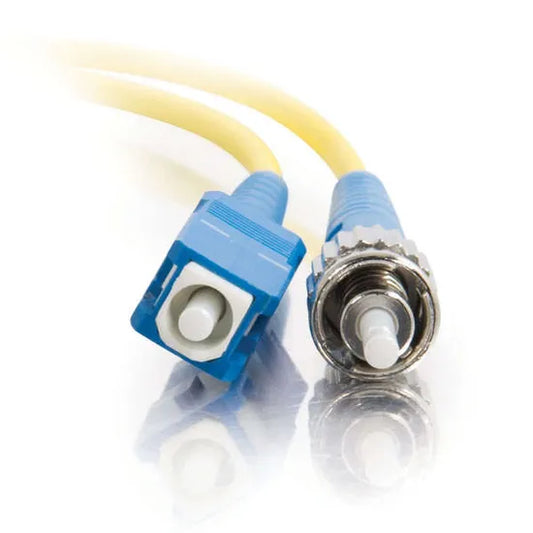 C2G 10m SC/ST Duplex 9/125 Single-Mode Fiber Patch Cable - Blue fiber optic cable 393.7" (10 m)