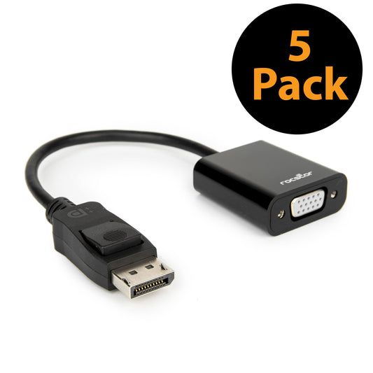 Y10A102-B1-5PK - Rocstor DISPLAYPORT TO VGA ADAPTER