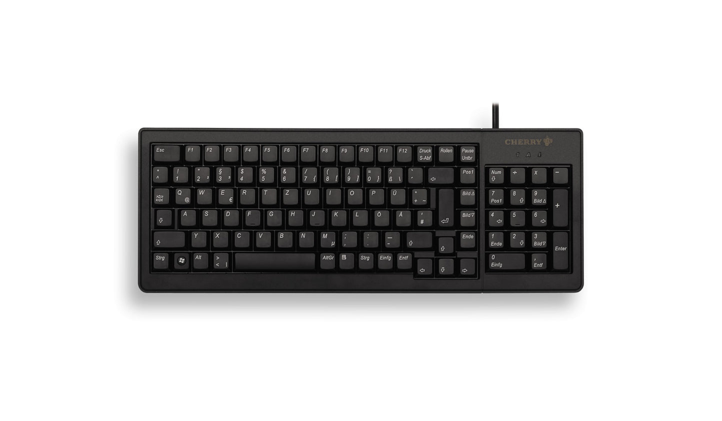 G84-5200LCMEU-2 - CHERRY BLACK 15 ULTRASLIM USB PS/2 103 MECHANI