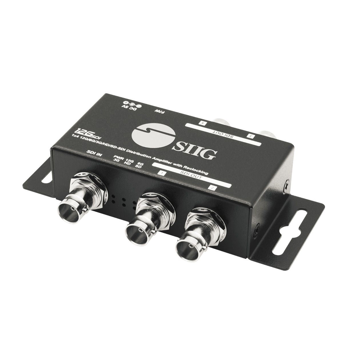 CE-SD0G11-S1 - Siig 1X4 12G SDI DISTRIBUTION AMPLIFIER HANDY TOOL DUPLICATES AND SPLITS ONE 12G SDI