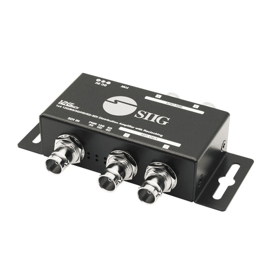 CE-SD0G11-S1 - Siig 1X4 12G SDI DISTRIBUTION AMPLIFIER HANDY TOOL DUPLICATES AND SPLITS ONE 12G SDI
